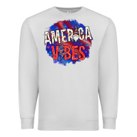 Dove Grey America vibes with gnome Premium Sweatshirt - HowdyJamesFarm