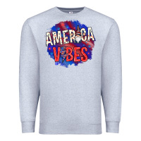 Heather Grey America vibes with gnome Premium Sweatshirt - HowdyJamesFarm