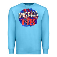 Ocean Blue America vibes with gnome Premium Sweatshirt - HowdyJamesFarm