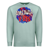 Seafoam America vibes with gnome Premium Sweatshirt - HowdyJamesFarm