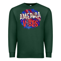 Sports Green America vibes with gnome Premium Sweatshirt - HowdyJamesFarm