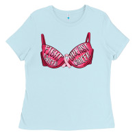 Baby Blue Fight cancer breast cancer bra Ladies Tee - Artiststas