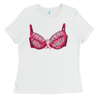 Fight Cancer Breast Cancer Bra Ladies Tee | Teevron