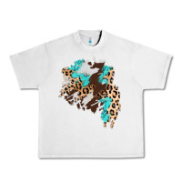 Lunar Rock cowhide leopard turquoise patch Urban Heavy Tee - AdoDesignShop