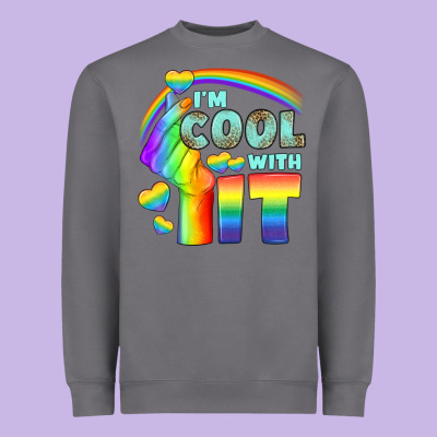 Lgbtq İ'm Cool With İt Heavyweight Sweatshirt Designed By Bundleandbundleshop