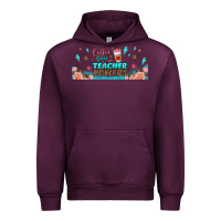 Mauve Wine coffe gives me teacher powers libbey glass Urban Hoodie - BundleAndBundleShop