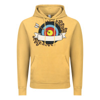 Vintage Mustard custom name archery Vintage Hoodie - MaliasSmallBusiness