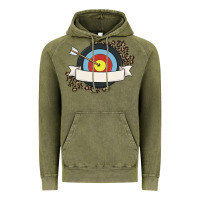 Vintage Olive custom name archery Vintage Hoodie - MaliasSmallBusiness