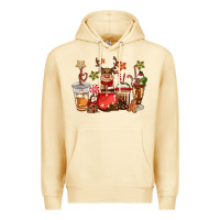 Pina Colada christmas reindeer coffee Premium Hoodie - CowGirlArtShop