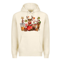 Tofu christmas reindeer coffee Premium Hoodie - CowGirlArtShop