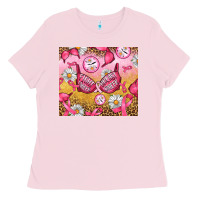 Bubblegum Pink Hour Breast Cancer Bra Ladies Tee - Artiststas