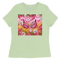 Matcha Hour Breast Cancer Bra Ladies Tee - Artiststas