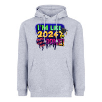 Heather Grey i'm like 2024 done Heavyweight Hoodie - CowGirlArtShop