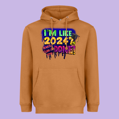 I'm Like 2024 Done Heavyweight Hoodie Designed By Cowgirlartshop