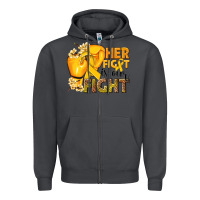 Smoke Her fight is our fight Childhood Cancer yellow Zipper Hoodie - NancyCooperArtShop