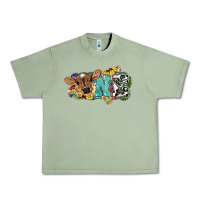 Oil Green one baby cow Urban Heavy Tee - NancyCooperArtShop