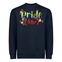 Navy Pride Vibes LGBTQ Heavyweight Sweatshirt - BundleAndBundleShop