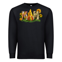 Black Mom gnome sunflower Premium Sweatshirt - CowGirlArtShop