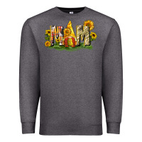 Charcoal Heather Mom gnome sunflower Premium Sweatshirt - CowGirlArtShop