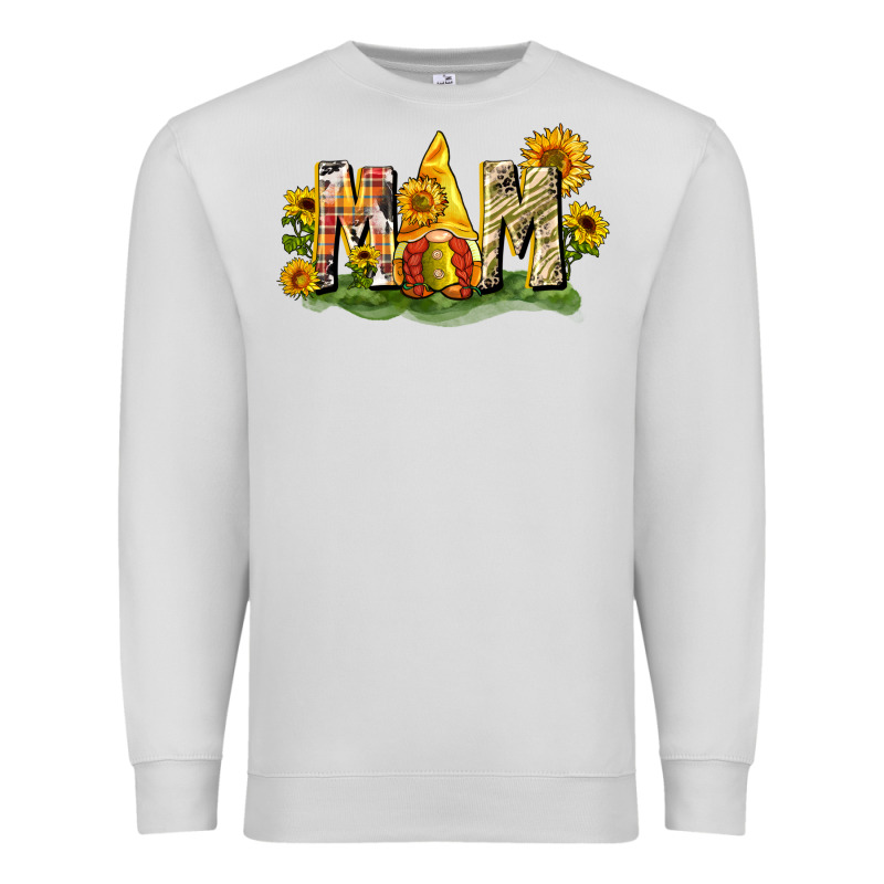 Mom Gnome Sunflower Premium Sweatshirt by CowGirlArtShop | Teevron