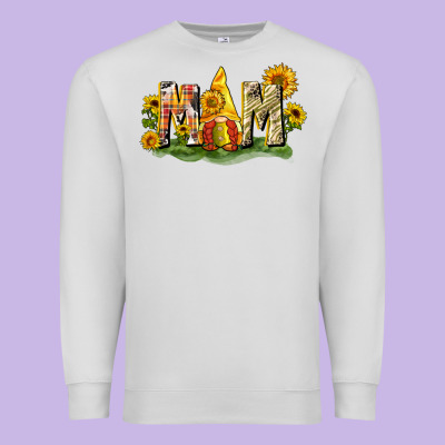 Mom Gnome Sunflower Premium Sweatshirt Designed By Cowgirlartshop