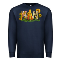 Navy Mom gnome sunflower Premium Sweatshirt - CowGirlArtShop