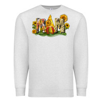 Oatmeal Heather Mom gnome sunflower Premium Sweatshirt - CowGirlArtShop