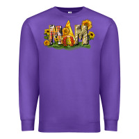 Purple Mom gnome sunflower Premium Sweatshirt - CowGirlArtShop