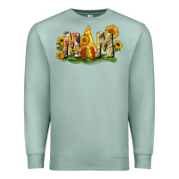 Seafoam Mom gnome sunflower Premium Sweatshirt - CowGirlArtShop