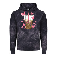 Cloud Black valentine coffee lover Vintage Hoodie - MaliasSmallBusiness