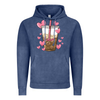 Vintage Denim valentine coffee lover Vintage Hoodie - MaliasSmallBusiness