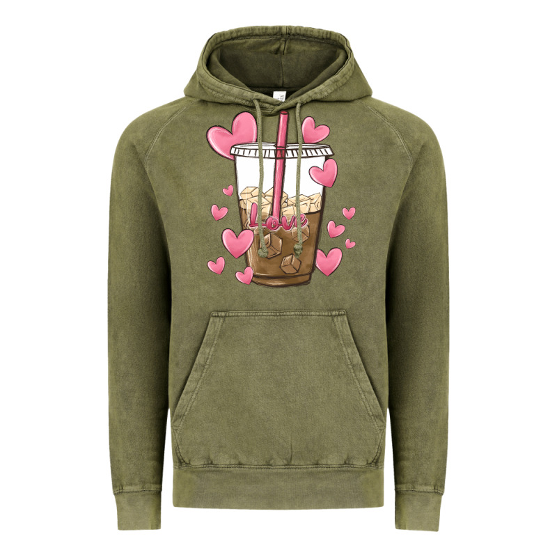 Valentine Coffee Lover Vintage Hoodie by MaliasSmallBusiness | Teevron