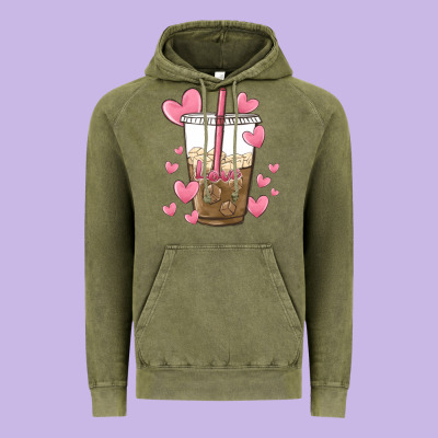 Valentine Coffee Lover Vintage Hoodie Designed By Maliassmallbusiness