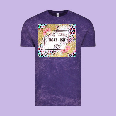 Feeling Kinda Idgaf   Ish Today Vintage Tee Designed By Maliassmallbusiness