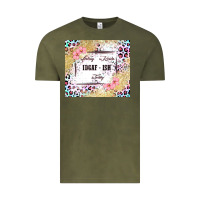 Vintage Olive feeling kinda idgaf   ish today Vintage Tee - MaliasSmallBusiness