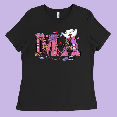 Valentines Day Ma Nurse Ladies Tee Designed By Ranaportraitstore