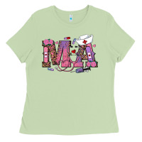 Matcha valentines day ma nurse Ladies Tee - RanaPortraitStore