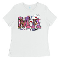 White valentines day ma nurse Ladies Tee - RanaPortraitStore