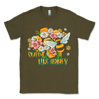 Army Green like honey Classic Tee - MaliasSmallBusiness