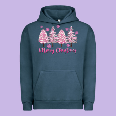 Merry Christmas Trees Urban Hoodie Designed By Fadigitalartstudio