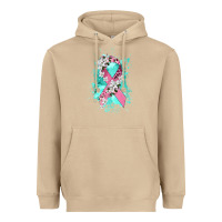 Mushroom cancer ribbon Heavyweight Hoodie - CowGirlArtShop