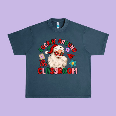 Rockin Around The Classroom Urban Heavy Tee Designed By Maliassmallbusiness