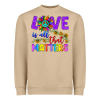 Mushroom Love İs All That Matters Heavyweight Sweatshirt - BundleAndBundleShop