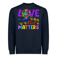 Navy Love İs All That Matters Heavyweight Sweatshirt - BundleAndBundleShop