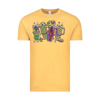 Vintage Mustard mardi gras coffee Vintage Tee - MaliasSmallBusiness