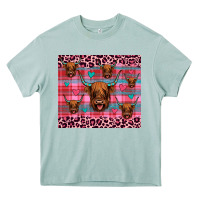 Highland Cow Valentines Heavy Core Tee | Teevron