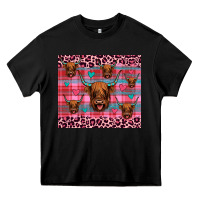 Black highland cow valentines Heavy Core Tee - JahusDesignShop