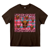 Chocolate Brown highland cow valentines Heavy Core Tee - JahusDesignShop