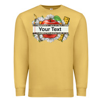 Antique Gold floral teacher custom name Premium Sweatshirt - CowGirlArtShop