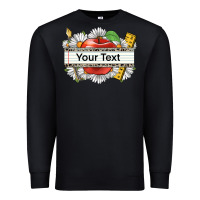 Black floral teacher custom name Premium Sweatshirt - CowGirlArtShop